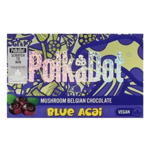 Blue Acai PolkaDot Magic Mushroom Belgian Chocolate