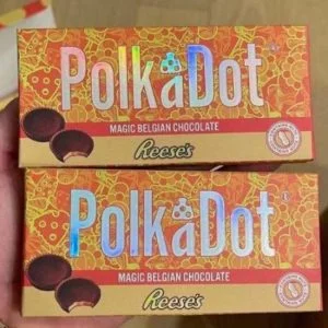 Polka Dot Reese's Belgian Milk Chocolate