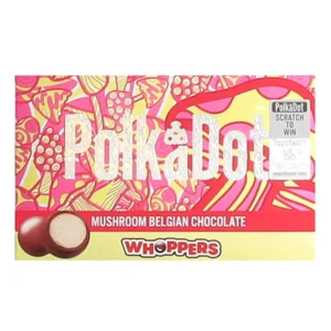 Polkadot Whoppers Mushroom Belgian Chocolate Bar