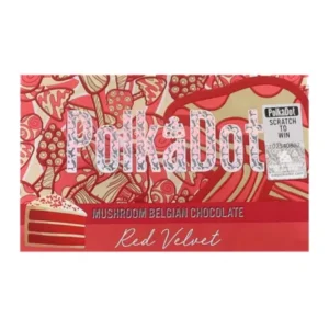 Red Velvet PolkaDot Magic Mushroom Belgian Chocolate